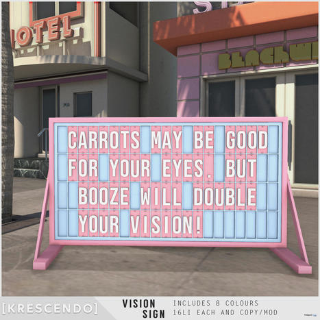 Vision Sign August 2022 Subscriber Gift by [Krescendo] | Teleport Hub - Second Life Freebies | Second Life Freebies | Scoop.it
