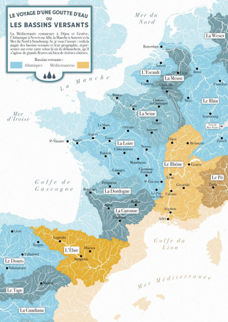CARTE - Le parcours des bassins versants fran&ccedil;ais | Veille territoriale AURH | Scoop.it