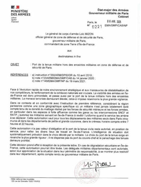 Le port de la tenue militaire est autorisé hors des enceintes militaires depuis 2020 | DEFENSE NEWS | Scoop.it