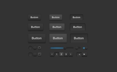 Dark UI Kit - 365psd | G-Tips: Design Ressources | Scoop.it