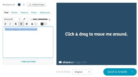 Share as image: diseña una imagen con el texto que quieras | TIC & Educación | Scoop.it