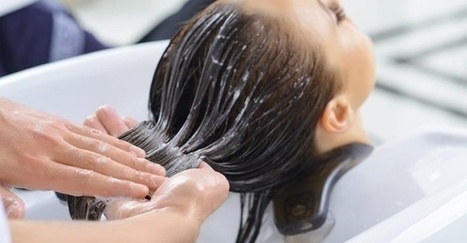 girl getting a Keratin treatment to control frizzy hair during high humid summers