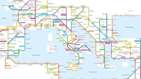 The Roads of the Roman Empire as a Subway Map | The 21st Century | Scoop.it