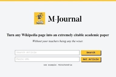 Esta web convierte las entradas de Wikipedia en convincentes 'papers' académicos fácilmente citables | TIC & Educación | Scoop.it