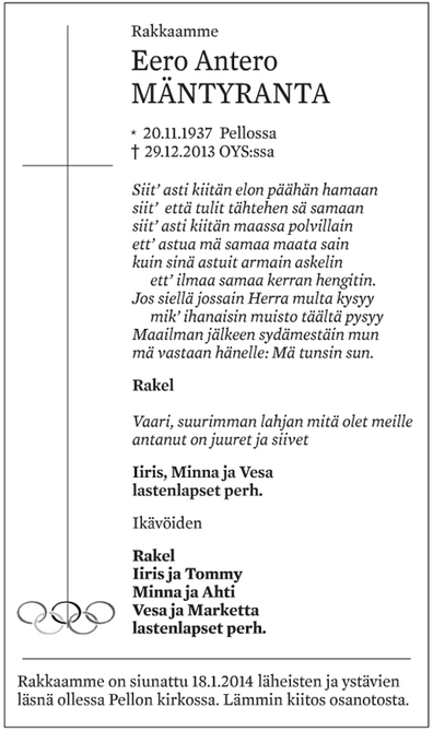 Eero Mäntyranta | Lankojärvi-Matinlompolon Kyläyhdistys ry | 1Uutiset - Lukemisen tähden | Scoop.it