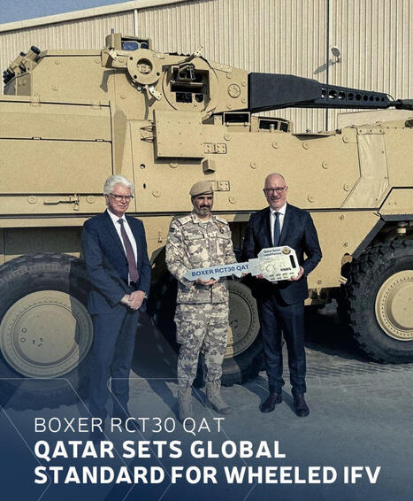 Le Qatar reçoit ses premiers Boxer RCT30 | DEFENSE NEWS | Scoop.it