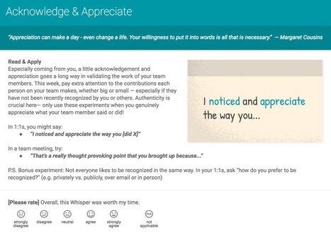 re:Work - Whisper courses: on-the-job microlearning with email | Formation Agile | Scoop.it