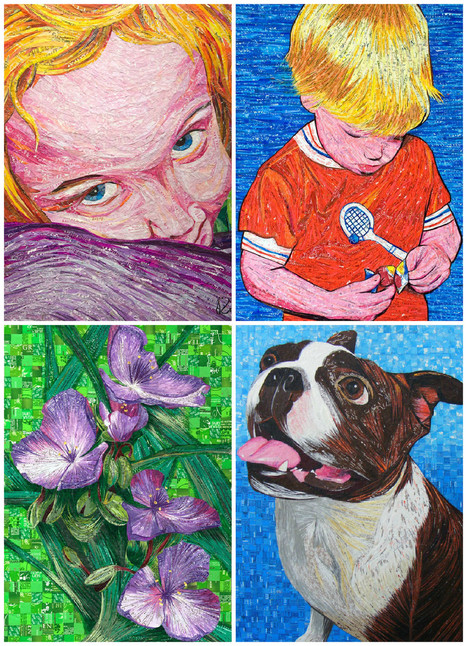 Mosaics Made With Recycled Candy and Drink Labels | 1001 Recycling Ideas ! | Scoop.it