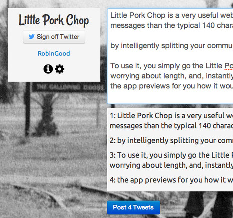 How To Tweet More Than 140 Characters with Dave Winer's Little Pork Chop | Internet Marketing Strategy 2.0 | Scoop.it