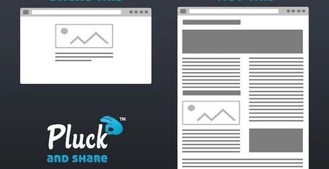 Pluck, comparte fragmentos de contenido en redes sociales (Chrome) | TIC & Educación | Scoop.it