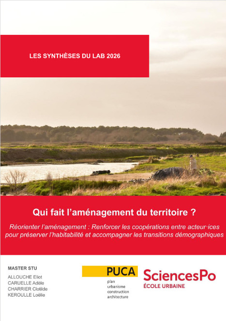 Qui fait l'am&eacute;nagement du territoire ? Synth&egrave;se du Lab 2026 | Territoires, transitions et innovations | Scoop.it