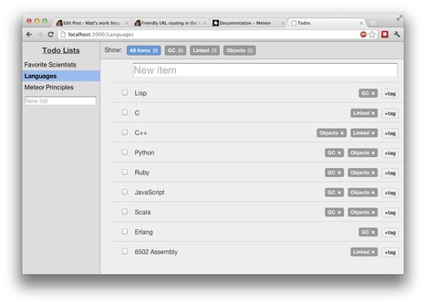 Meteor todos sample &ndash; friendly&nbsp;URLs | Meteor | Scoop.it
