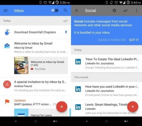 On a testé Inbox by Gmail, l'appli qui révolutionne nos emails selon Google | Geeks | Scoop.it