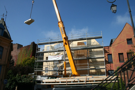 Extension surélévation : cinq étages en cinq jours avec des panneaux bois contrecollés | Le Moniteur.fr (+vidéo) | Build Green, pour un habitat écologique | Scoop.it