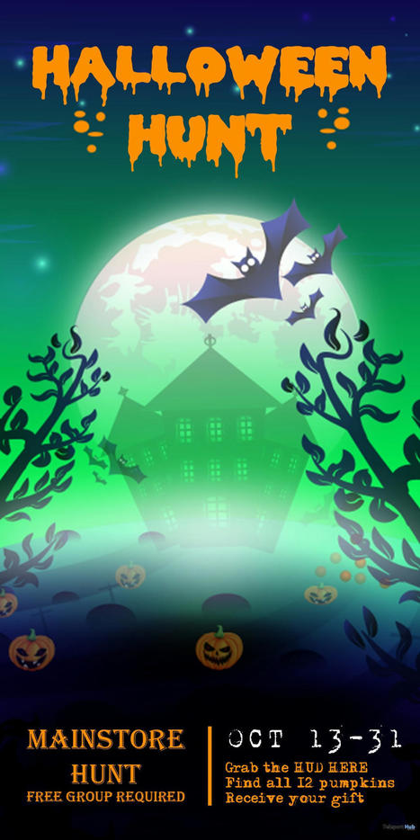 KUMIHO Halloween Main Store Hunt 2022 | Teleport Hub - Second Life Hunts | Second Life Freebies | Scoop.it