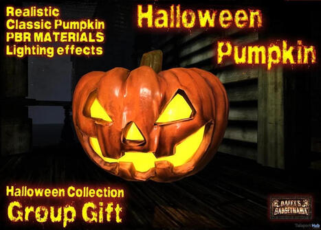 Halloween Pumpkin October 2026 Group Gift by Daffy&rsquo;s Gadgetmania | Teleport Hub - Second Life Freebies | Second Life Freebies | Scoop.it