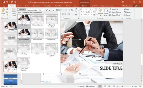 Free Research And Development PowerPoint Template | ED 262 Research, Reference & Resource Skills | Scoop.it