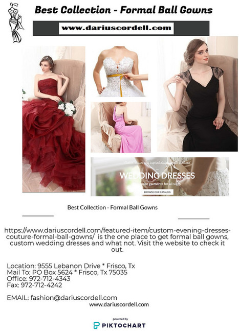 best places for evening gowns