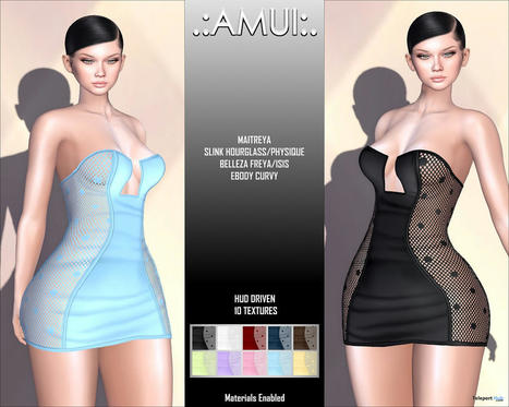 Coretta Dress February 2023 Group Gift by AMUI | Teleport Hub - Second Life Freebies | Second Life Freebies | Scoop.it