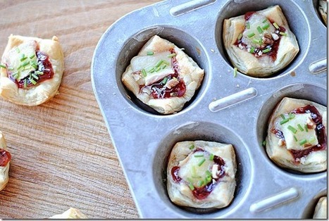 Eat Yourself Skinny!: Brie and Cherry Pastry Cups | Really interesting recipes | Scoop.it