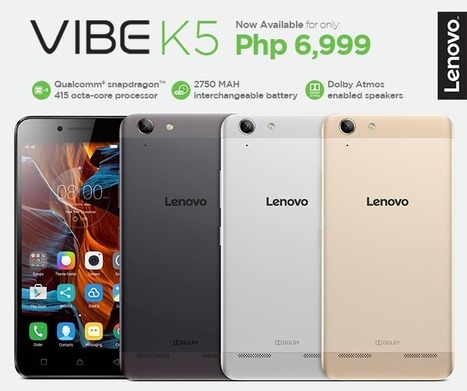 Lenovo Vibe K5 with 5-inch HD Display and Snapdragon 415 CPU now available in PH | NoypiGeeks | Philippines' Technology News, Reviews, and How to's | Gadget Reviews | Scoop.it