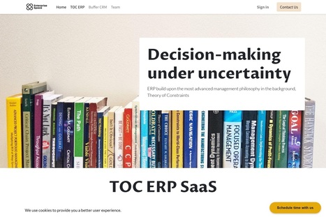 TOC ERP SaaS - New TOC software developed by Eli Schragenheim & al. | Theory Of Constraints | Scoop.it