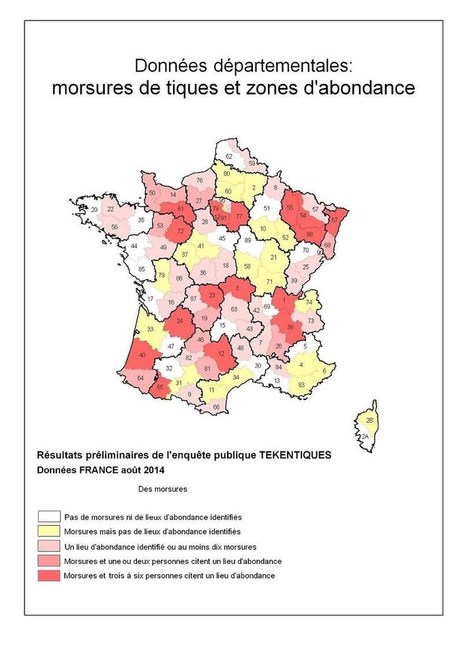 Enquête Tiques-France : les résultats préliminaires | Insect Archive | Scoop.it