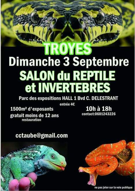 Salon du reptile et invertébrés le 3 septembre 2017 à Troyes | Variétés entomologiques | Scoop.it