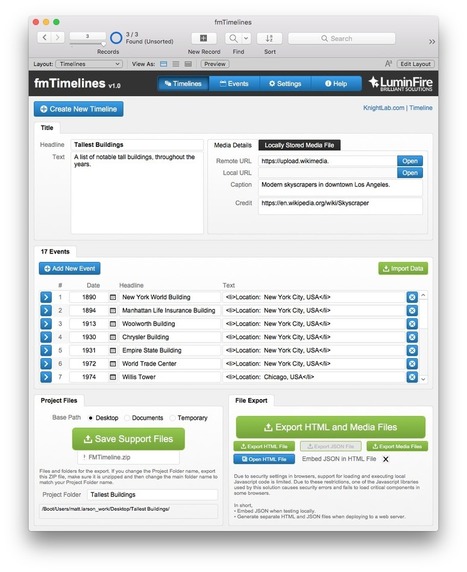 Create A Javascript Timeline Web Page Using Fil