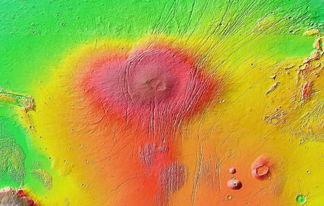 Antiguos valles fluviales perduran en las faldas de un volcán de Marte | Universo y Física Cuántica | Scoop.it