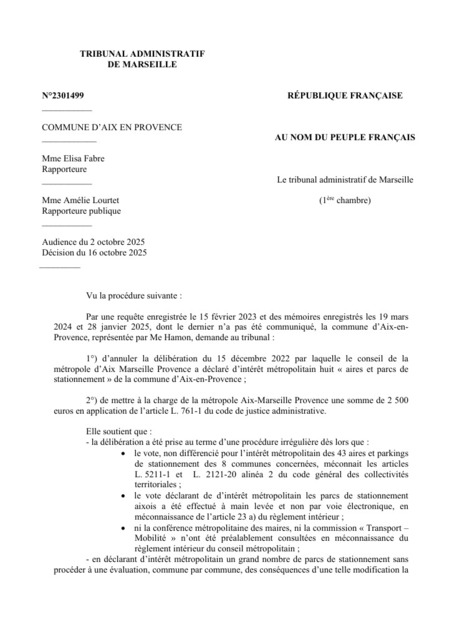 Les aires et parcs de stationnement présentent un intérêt métropolitain dès lors qu’il s’inscrivent dans la politique de la métropole de promotion des transports en commun | Veille juridique du CDG13 | Scoop.it