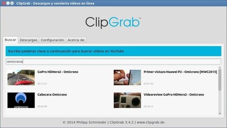Descarga y convierte vídeos de Youtube y otras webs fácilmente con ClipGrab | Las TIC en el aula de ELE | Scoop.it