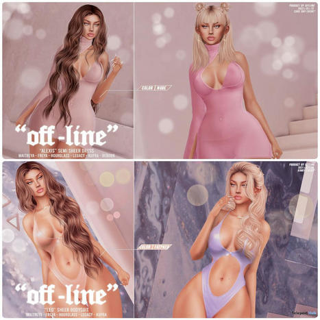 Alexis Semi Sheer Dress & Leo Sheer Bodysuit May 2023 Group Gift by Off-Line | Teleport Hub - Second Life Freebies | Teleport Hub | Scoop.it