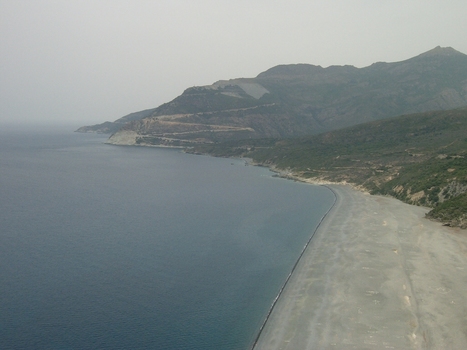 Plage Damiante En Contrebas De Nonza La Cors