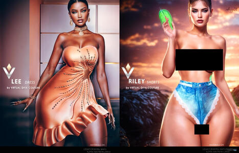Lee Dress & Riley Shorts April 2026 Group Gift by VIRTUAL DIVA | Teleport Hub - Second Life Freebies | Second Life Freebies | Scoop.it