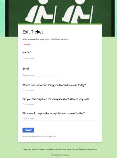 5 Excellent Google Forms Templates for Teachers | TIC & Educación | Scoop.it