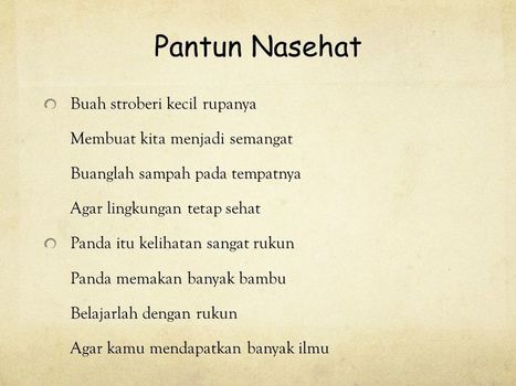 Contoh Soal Dan Materi Pelajaran 6 Contoh Pantun Sekolah