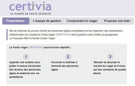 VIAGER : CERTIVIA, un Fonds d&eacute;di&eacute; au VIAGER soutenu par La Caisse des D&eacute;p&ocirc;ts, CNP Assurances, Suravenir, AG2R LA MONDIALE, Groupama, Maif, le groupe Macif, le groupe Cr&eacute;dit Mutuel Nord Europe et Un&eacute;o | Logement et Residence Senior | Scoop.it