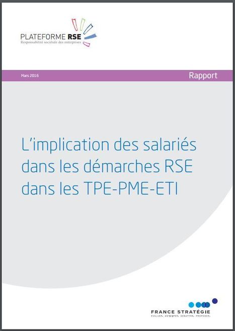 L'implication des salariés dans les démarches RSE dans les TPE-PME-ETI | Communication, Digital et Réseaux sociaux - Management responsable et Bien être au travail | Scoop.it