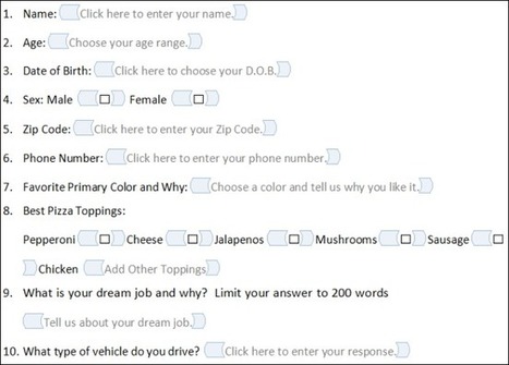 How to Create Fillable Forms with MS Word | DIGITAL LEARNING | Scoop.it