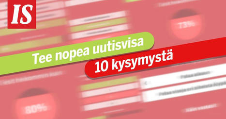10 kysymystä: Ilta-Sanomien nopea uutisvisa - Kotimaa | 1Uutiset - Lukemisen tähden | Scoop.it