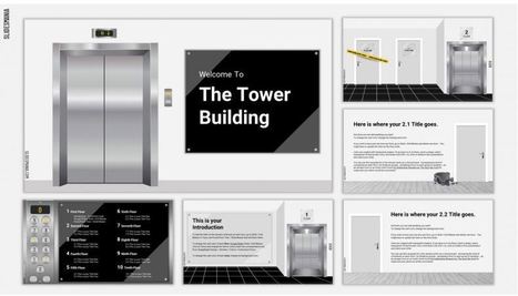 Tower Building, Elevator Pitch FREE interactive template for Google Slides or PowerPoint | Education 2.0 & 3.0 | Scoop.it