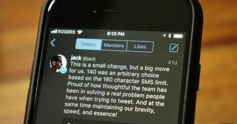 Twitter's 280-Character Limit Comes to the Masses | Communications Major | Scoop.it