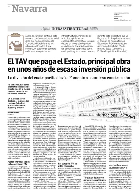 El TAV que paga el Estado, principal obra en unos años de escasa inversión pública | Ordenación del Territorio | Scoop.it