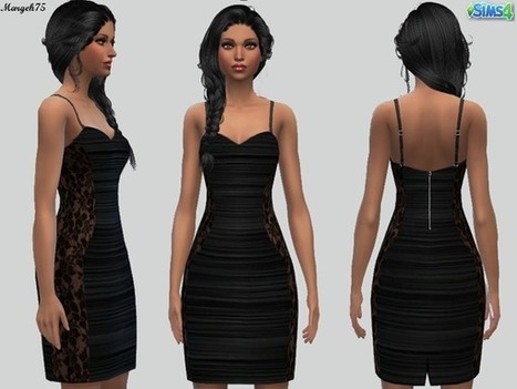 Sims 4 Melissa Dress << Margeh-75 (TSR) | Les Sims | Scoop.it