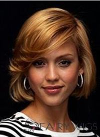 New Fashion Short Blonde Female Celebrity Hairs