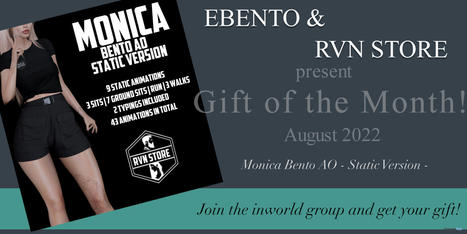 Monica Bento AO Static Version eBento Event August 2022 Group Gift by RVN Store | Teleport Hub - Second Life Freebies | Second Life Freebies | Scoop.it
