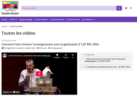 Comment faire évoluer l'enseignement avec la génération Z ? JIP BFC 2024 - | Innovation pédagogique | Scoop.it