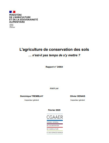 L'agriculture de conservation des sols : n'est-il pas temps de s'y mettre ? CGAER | Biodiversité | Scoop.it