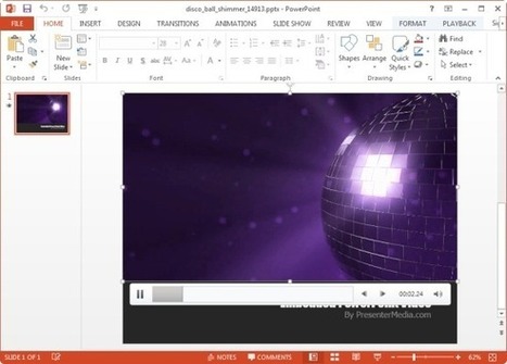 Animated Disco Ball Shimmer PowerPoint Template | PowerPoint Presentation | Distance Learning, mLearning, Digital Education, Technology | Scoop.it